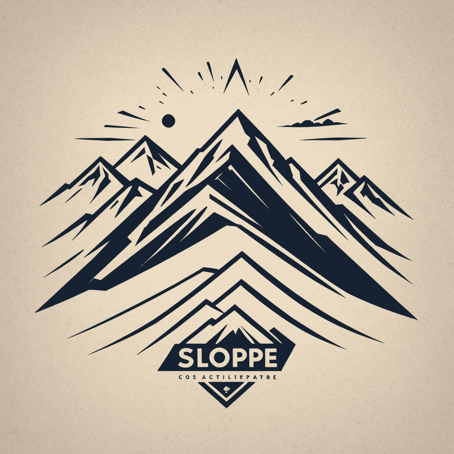 Slope Actions logo featuring a stylized mountain slope with ski tracks