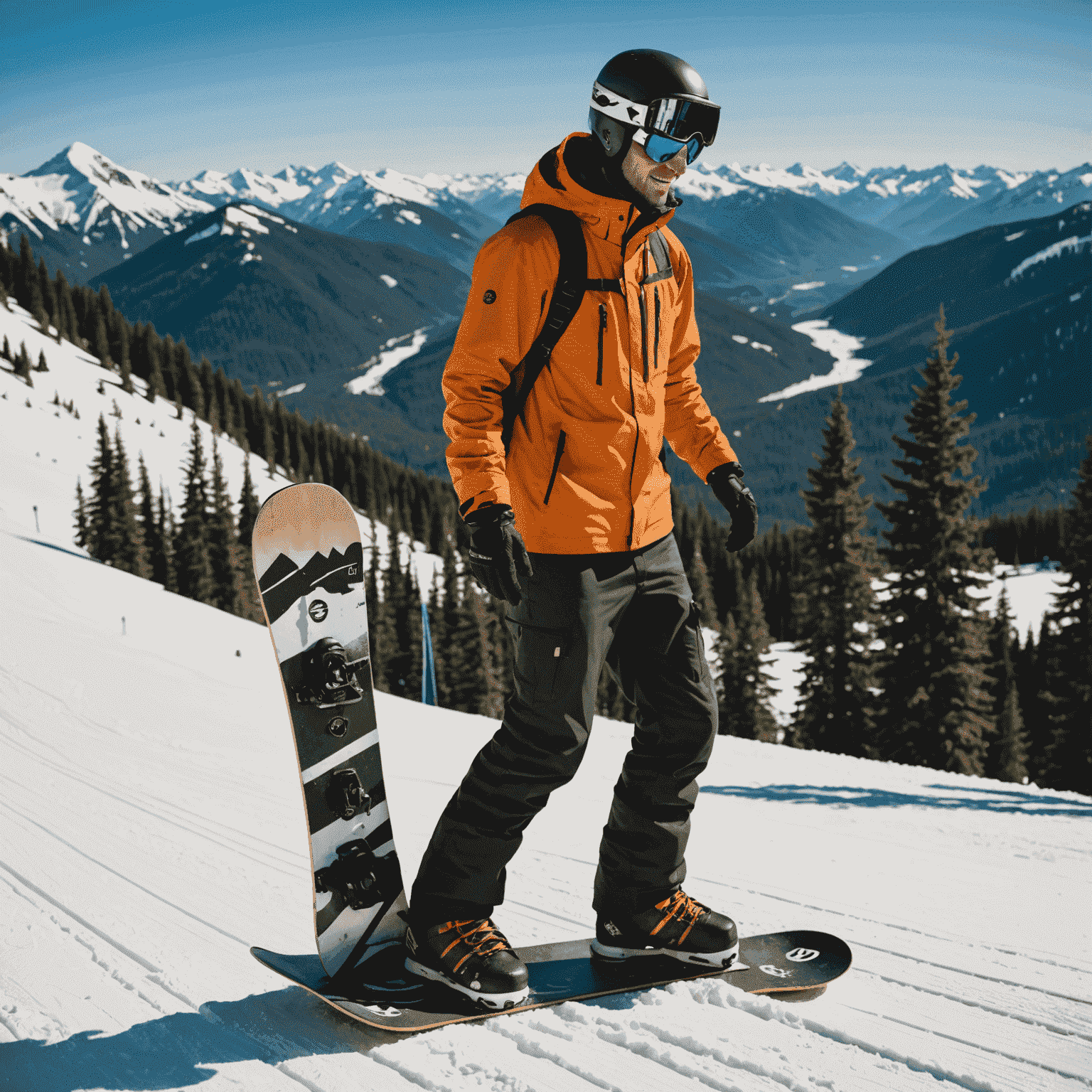 A beginner-friendly snowboard setup with a versatile all-mountain board, comfortable boots, and matching bindings